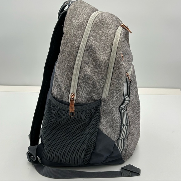 Adidas Excel 6 Backpack Grey Rose Gold Large Laptop Sleeve Multi Pockets Sporty - Picture 2 of 13